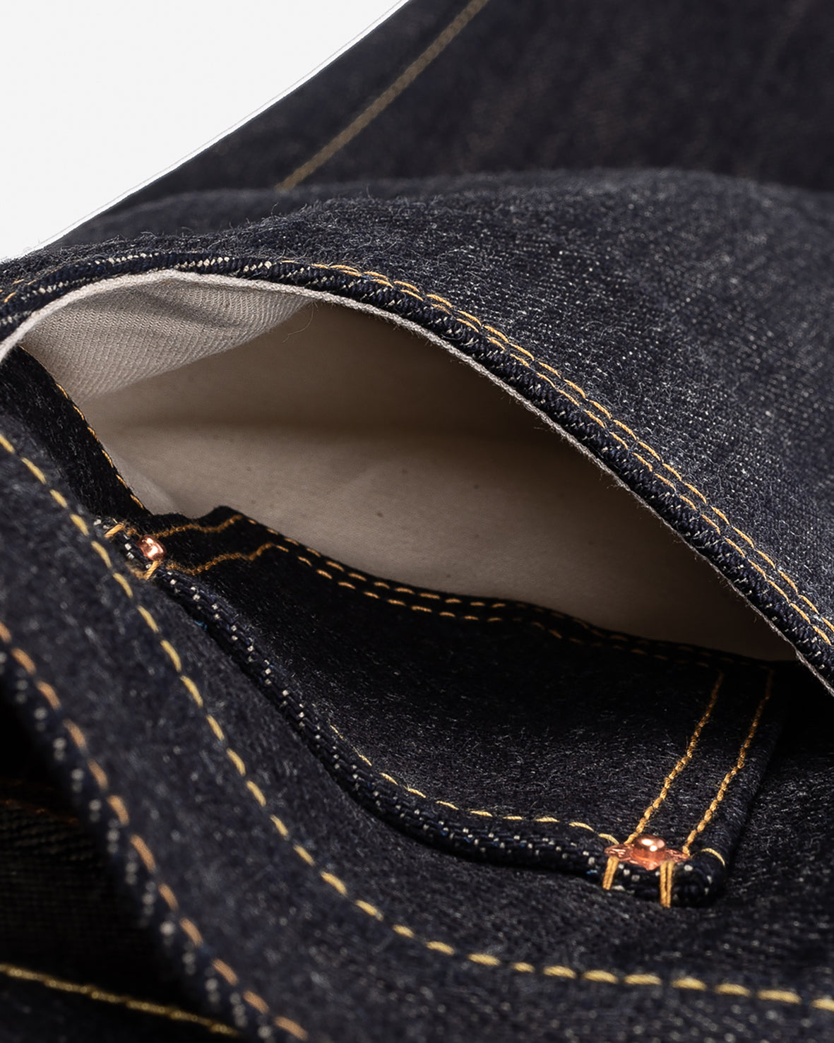 IRON HEART 634 - 250Z SELVEDGE DENIM
STRAIGHT CUT JEANS - INDIGO