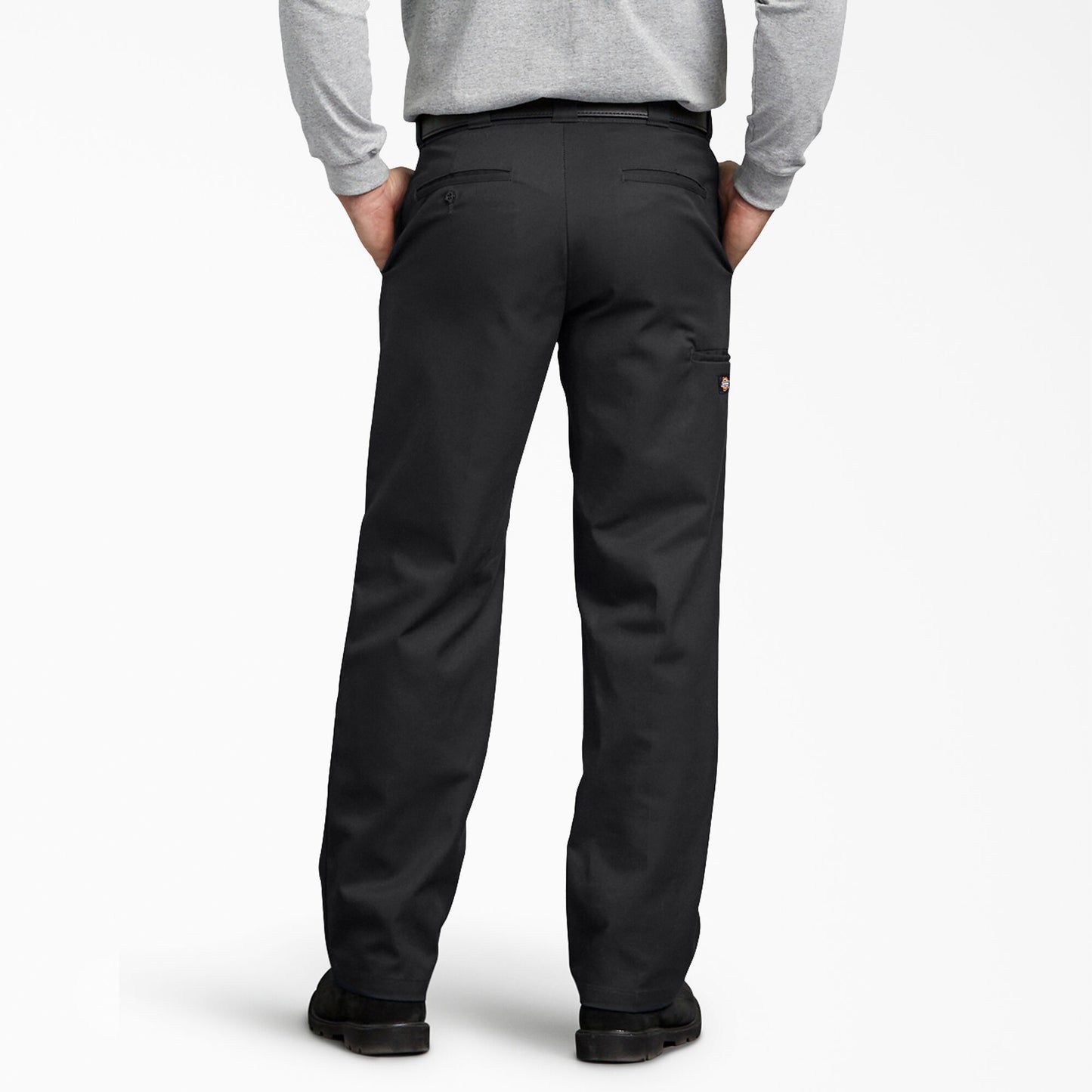 DICKIES FLEX REGULAR FIT DOUBLE KNEE WORK PANT (BLACK)