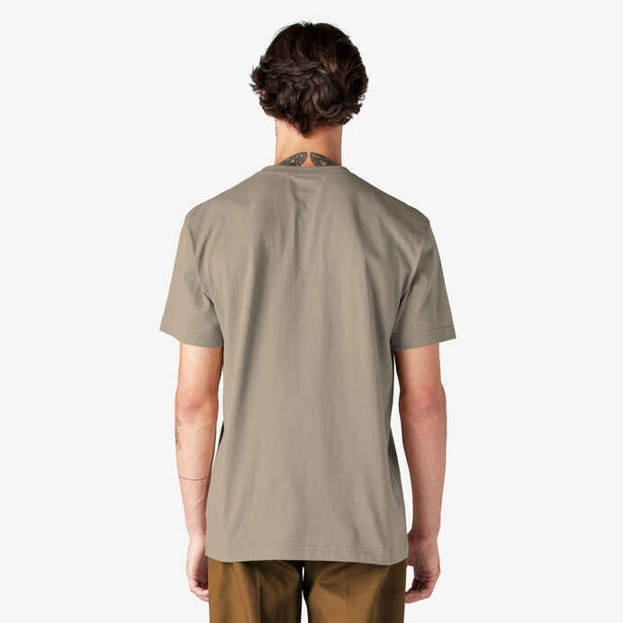 DICKIES HEAVYWEIGHT SHORT SLEEVE POCKET T-SHIRT (DESSERT SAND)