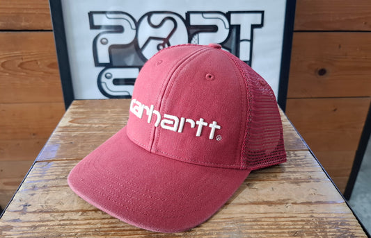CARHARTT CANVAS MESHBACK
LOGO GRAPHIC CAP (RED)