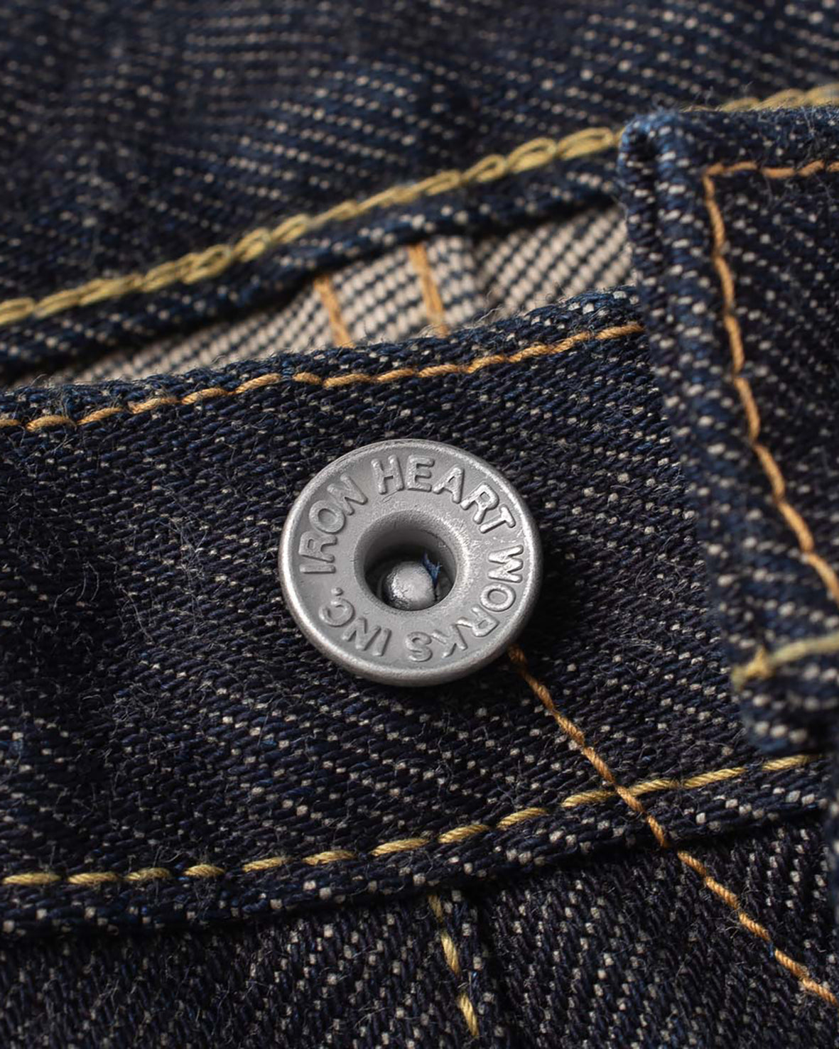 IRON HEART 634S 210Z SELVEDGE DENIM STRAIGHT CUT JEANS - INDIGO
