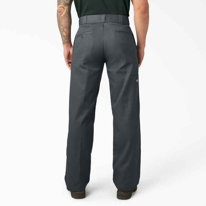 DICKIES LOOSE FIT DOUBLE KNEE WORK PANTS (CHARCOAL GREY)