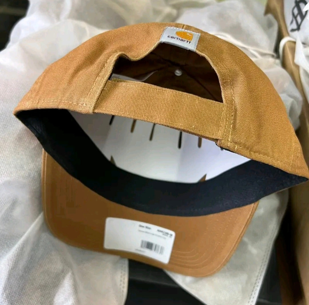 CARHARTT CANVAS BLOCK LOGO GRAPHIC CAP (BROWN)