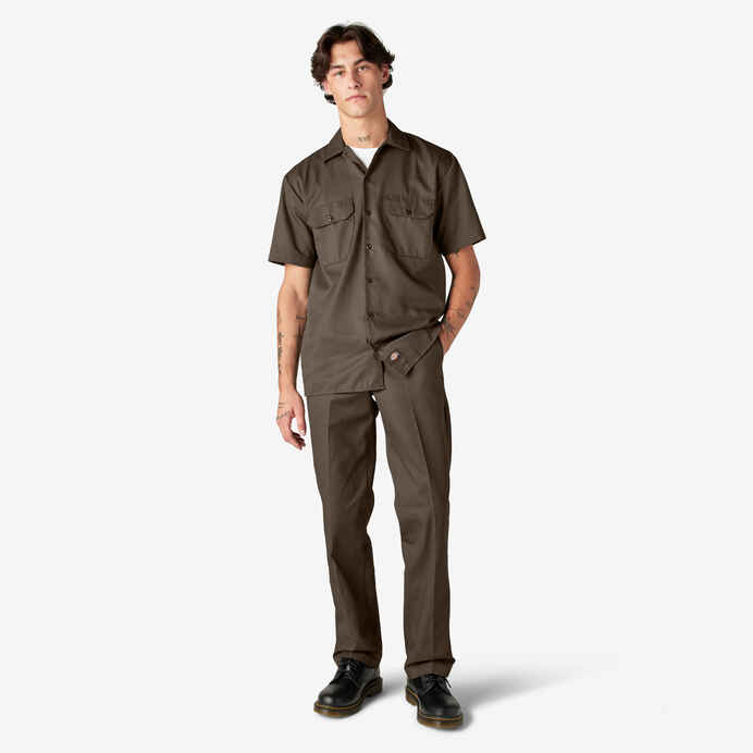 DICKIES SHORT SLEEVE WORKSHIRT (MUSHROOM)