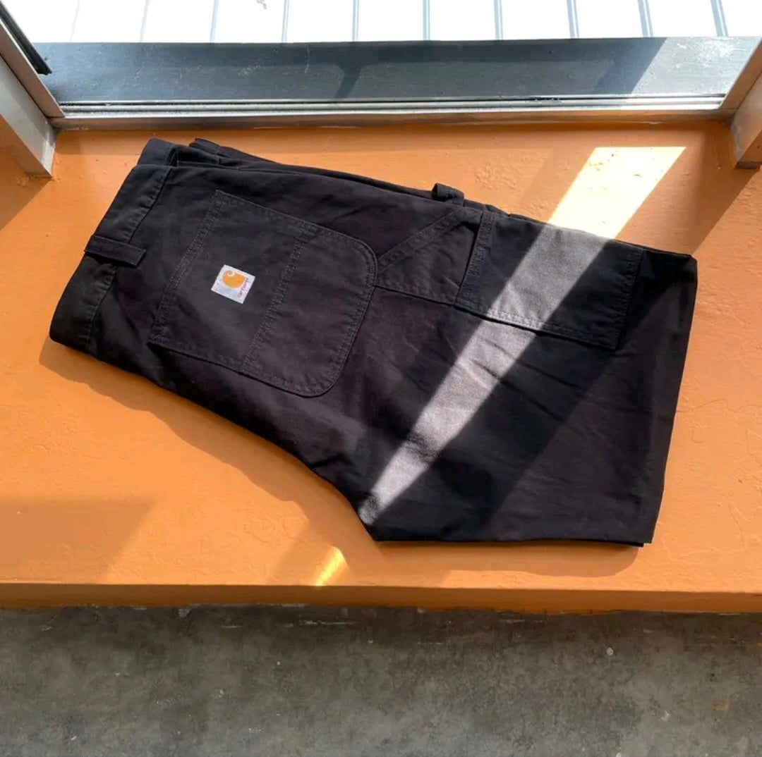 CARHARTT RELAXED FIT TWILL UTILITY WORK
PANT (BLACK)