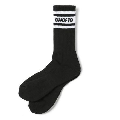 Undefeated Logo Striped Srew Socks