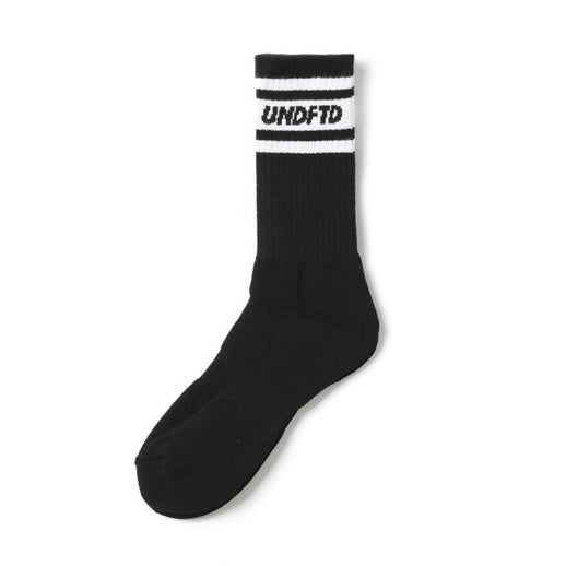 Undefeated Logo Striped Srew Socks